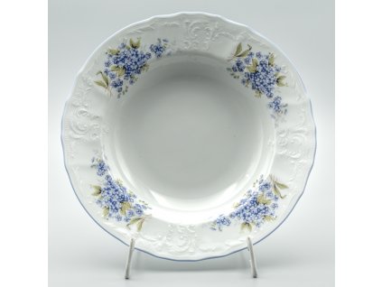 BERNADOTTE nezábudky, Tanier hlboký 23 cm, Thun