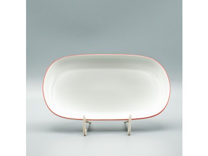 TOM červená linka, Misa oválna 23 cm, THUN