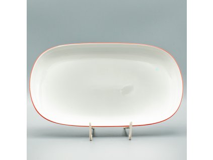 TOM červená linka, Misa oválna 36 cm, Thun
