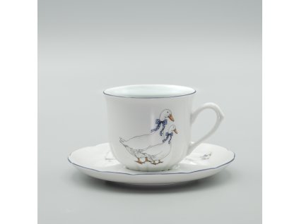 HUSY, Šálok s tanierikom ESPRESSO 100 ml, ROSE, Thun