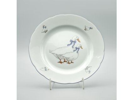 HUSY, Porcelánový Tanier plytký ROSE 25 cm, Thun