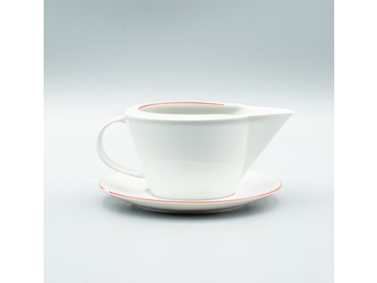 TOM červená linka, Omačnik s tanierikom 400 ml, Thun