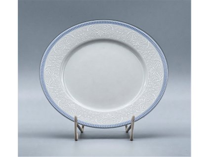 OPAL svadobná modrá, Porcelánový Tanier plytký NINA 21 cm, čipka, Thun