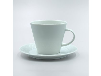 MOZAIKA, Šálka s tanierikom čajový 260 ml, biela, Thun