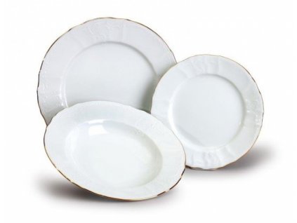 BERNADOTTE zlatá linka, Tanierová súprava 18 dielov, Thun