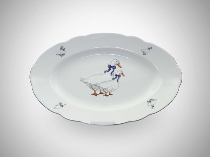 HUSY, Mísa oválná ROSE 36 cm, Thun