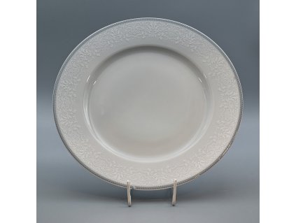 OPAL svadobná šedá, Misa plytká NINA 30 cm, čipka, Thun