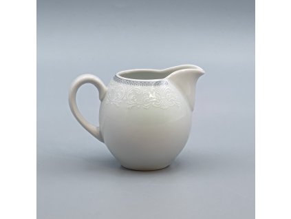 OPAL svadobná šedá, Mliekovka vysoká 200 ml, čipka, Thun