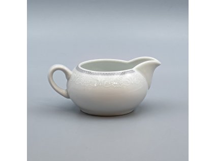 OPAL svadobná šedá, Mliekovka nízká 220 ml, čipka, Thun