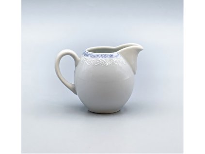 OPAL svadobná modrá, Mliekovka vysoká 200 ml, čipka, Thun