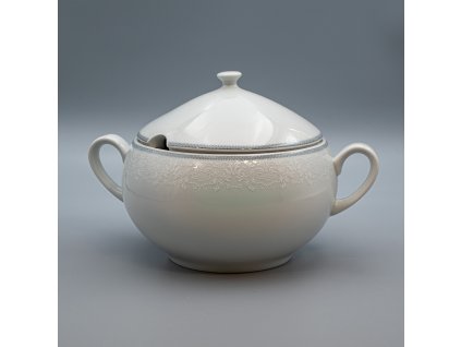 OPAL svadobná šedá, Misa polievková 2 800 ml, čipka, Thun