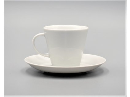 TOM, Šálok s tanierikom ESPRESSO 100 ml, biela, Thun