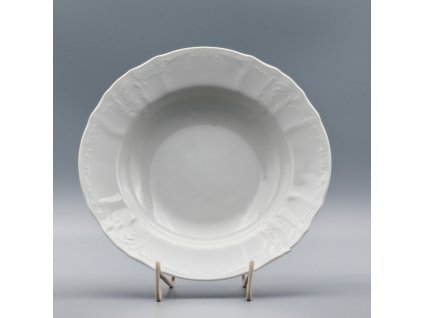 BERNADOTTE, Tanier hlboký 23 cm, biela, Thun