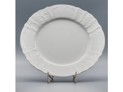 BERNADOTTE, Tanier plytký 27 cm, biela, Thun