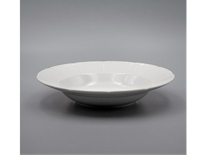 NATÁLIE, Tanier hlboký 23 cm, biela, Thun