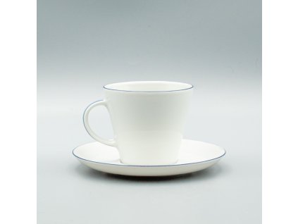 TOM modrá linka, Šálok s tanierikom ESPRESSO 100 ml, Thun