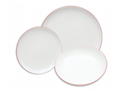 TOM červená linka, Tanierová súprava 18 dielov, Thun