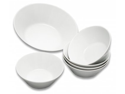 TOM, Kompótová súprava 7 dielov, biela, Thun