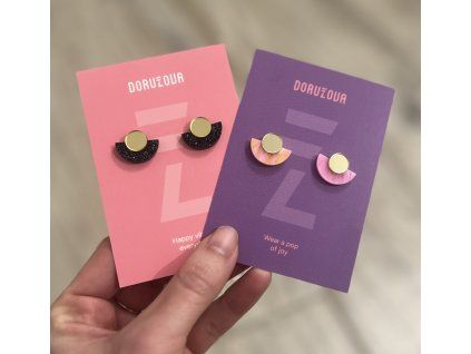 Náušnice Bauhaus mini mix