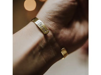 Náramok - ľúbená - strieborná farba