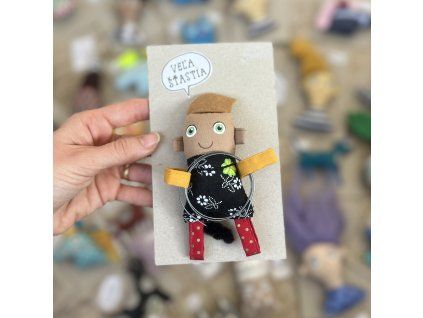 Kominárik textilná magnetka 1