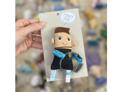 Kominárik textilná magnetka 2