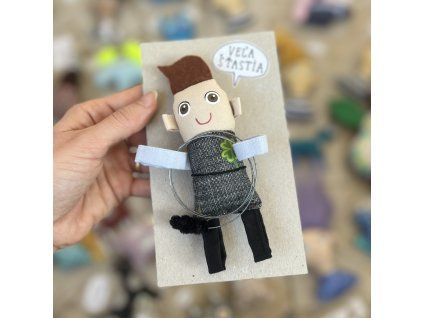 Kominárik textilná magnetka 4