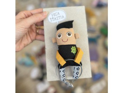 Kominárik textilná magnetka 6