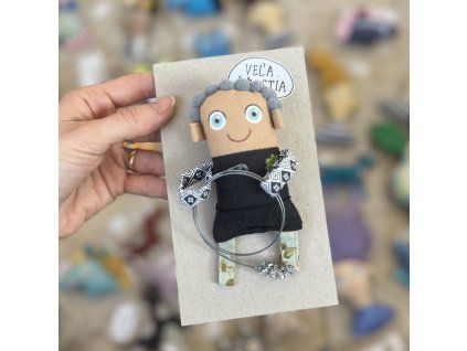 Kominárik textilná magnetka 7