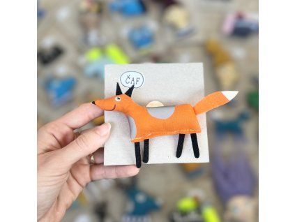 Reflexná brošňa 03 Líška