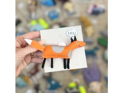 Reflexná brošňa 04 Líška