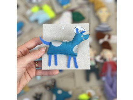 Reflexná brošňa 15 Pes