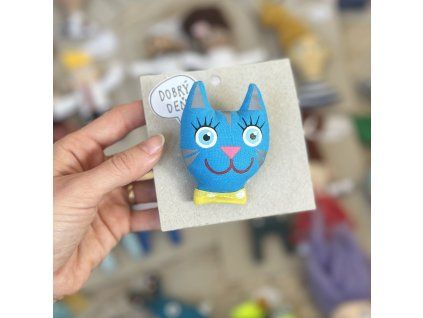 Reflexná brošňa 18 Mačka