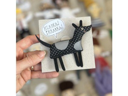 Reflexná brošňa 20 Pes