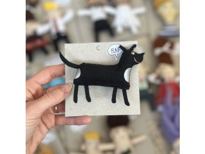 Reflexná brošňa 28 Pes