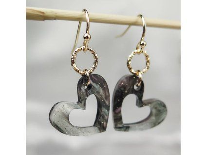 Náušnice Romantické srdiečka