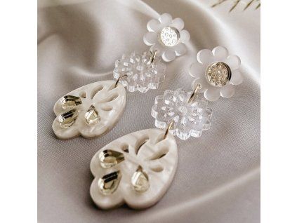 Náušnice Boho kvety L