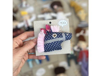 Reflexná brošňa 29 kôň/koník