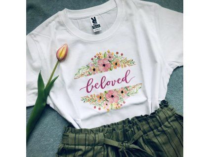 Dámske tričko Beloved biele
