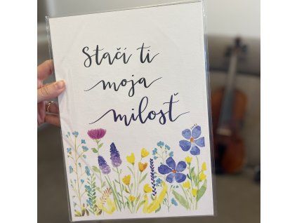 Art print Stačí ti moja milosť A4