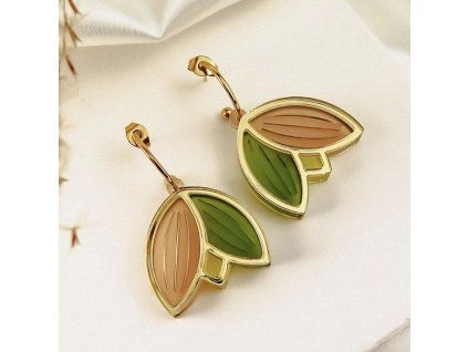 Náušnice Farebné tulipány