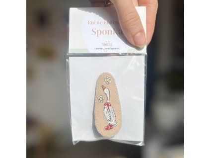 Veľká sponka s húskou