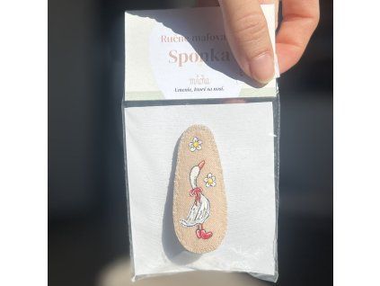 Veľká sponka s húskou 2