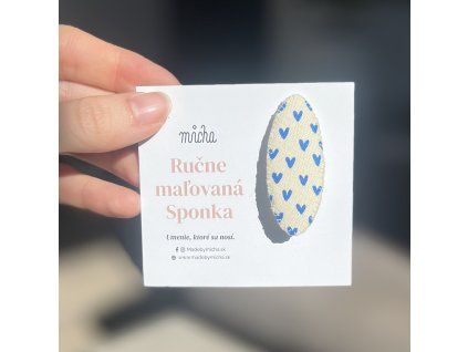 Malá sponka srdiečka 2 - modrá