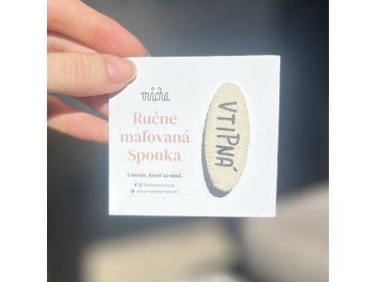 Malá sponka s nápisom 7 - vtipná