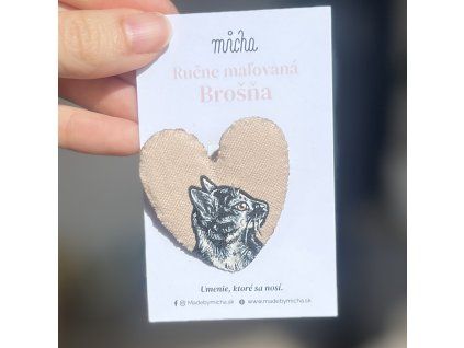 Brošňa zviera - Mačička