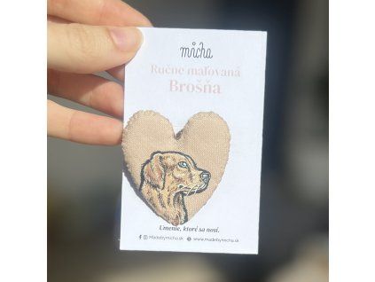 Brošňa zviera - Psík