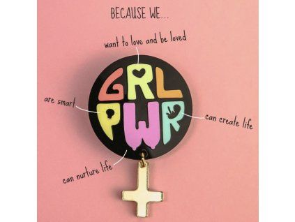 Brošňa Girl power