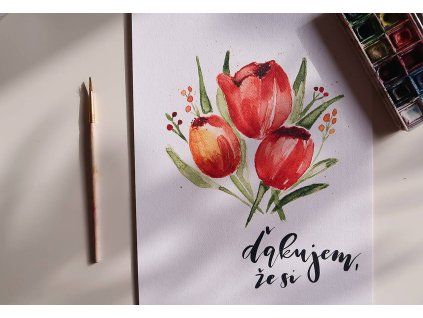 Print Ďakujem, že si