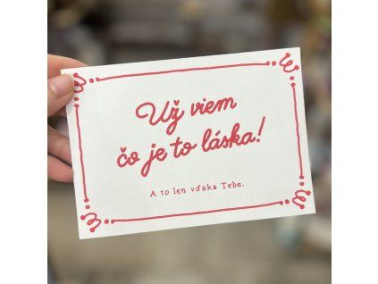 Pohľadnica Už viem